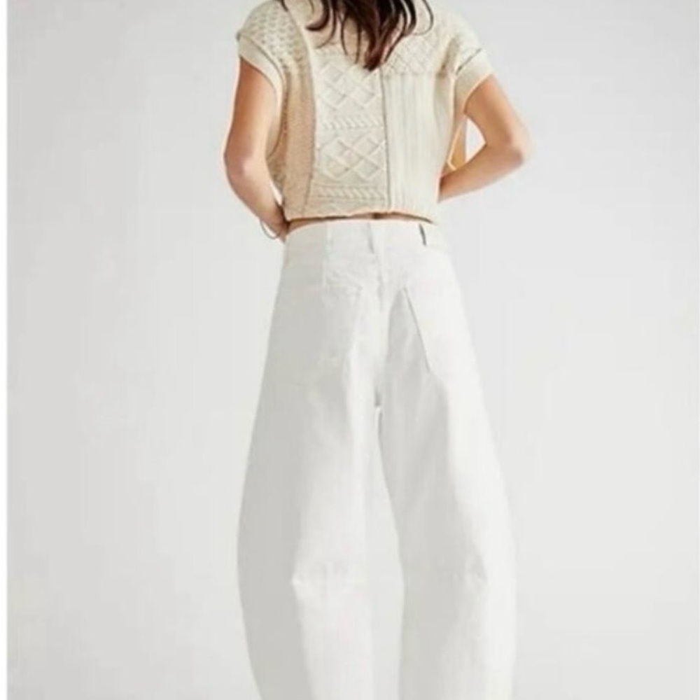 Citizens of Humanity high waisted Horseshoe Barrel jeans WHITE 26 - Picture 2 of 7